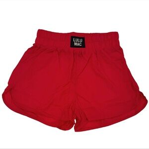 Lulu Mac Kids Red Solid Shorts